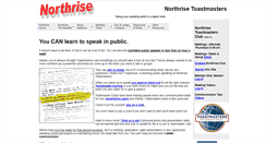 Desktop Screenshot of northrise-toastmasters.org