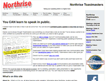 Tablet Screenshot of northrise-toastmasters.org